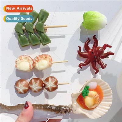2022 Summer New Fun Hair Clips Salted Fish Vegetable Clips O