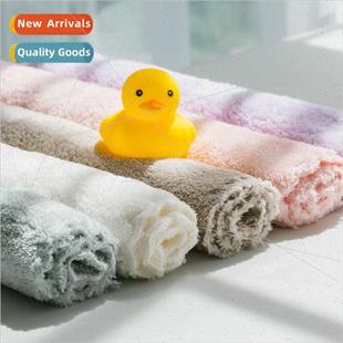 High densy coral velvet soft absorbent children towel househ