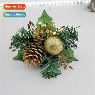 2023 New Christmas sprigs gold silver red Christmas ball spr