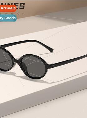 2024 new Europe oval small frame nerd fashion nd sunglasses