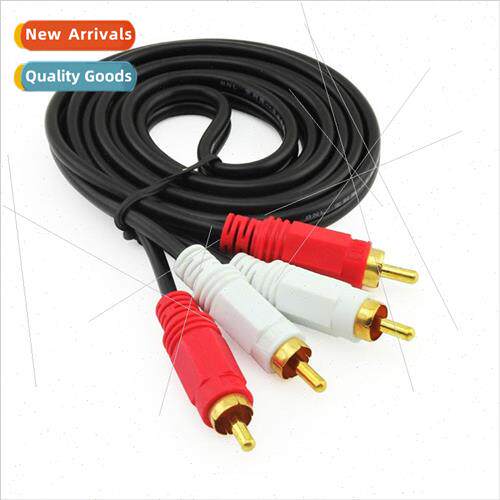 3 meters 2 to 2 Lotus 4-head cable 2RCA to 2RCA audio cable