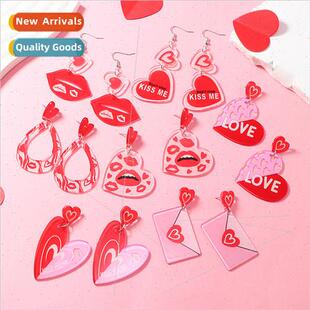 Europe new girls pink fresh print envelope variety color blo