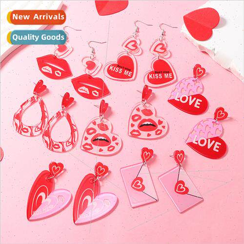 Europe new girls pink fresh print envelope variety color blo
