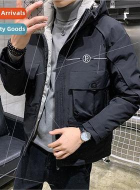 Winter light down jacket men 2023 new clothes thickened beig