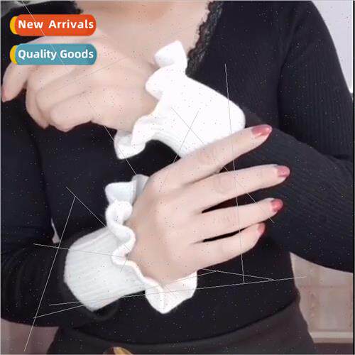 New fall winter knted warm arm sleeve Korean  fashion lace s