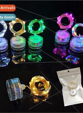 Diving light led button battery box copper wire light string