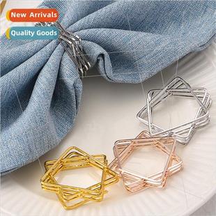 dimensional stars napkin mple hollow three ring geometric