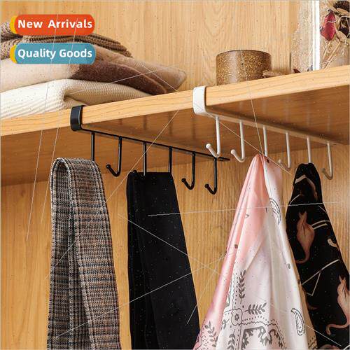 Iron hooks cabinet storage hangers multifunctional closet or