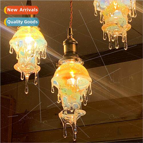 Melting Candle Water Drops Vintage Restaurant Chandelier Des