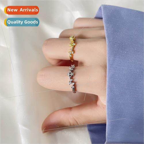 Diamond star ring INS full star open finger ring fashion zir