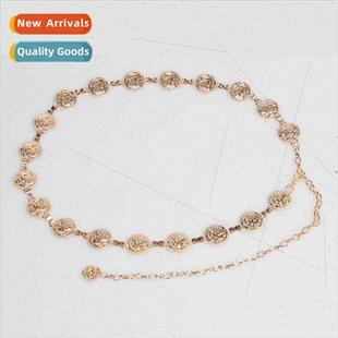 Chain Versatile Coin mple Gold Korea Ladies Waist Decoration