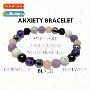 New  Pink Crystal Amethyst Whe Pine Bracelet Jewelry Women A