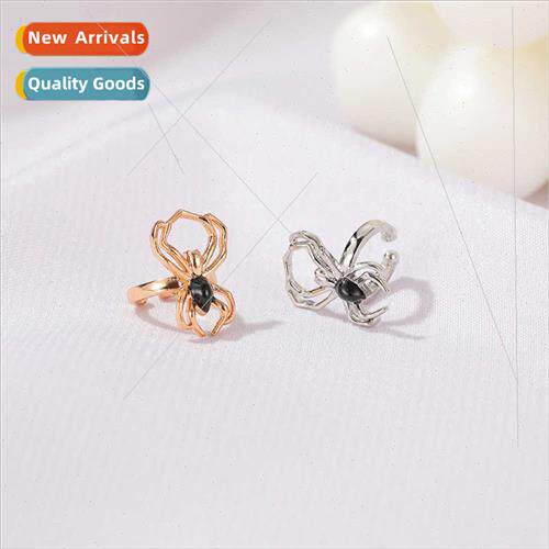 Jewelry new punk spider ear clips simple single insect whout