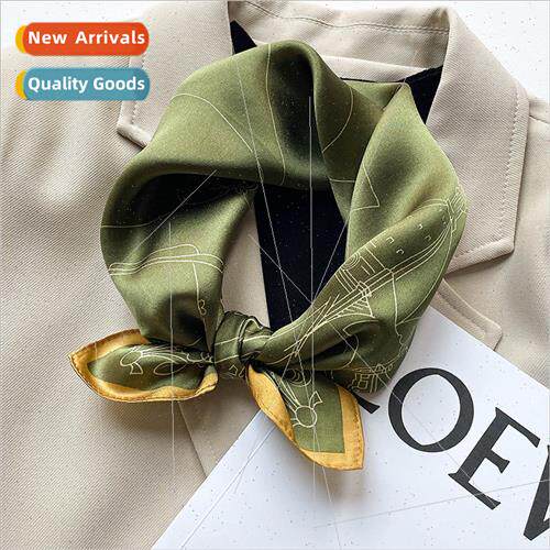 2021 new fall winter mulberry silk warm scarf female dual-us