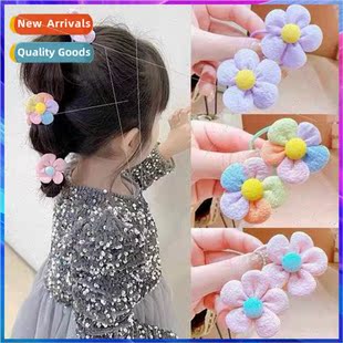 accessories five petal ttle colorful hair flower spring girl