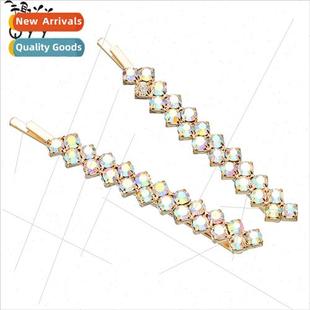 clips rhinestone headdress ins bang clip hair word Korea one
