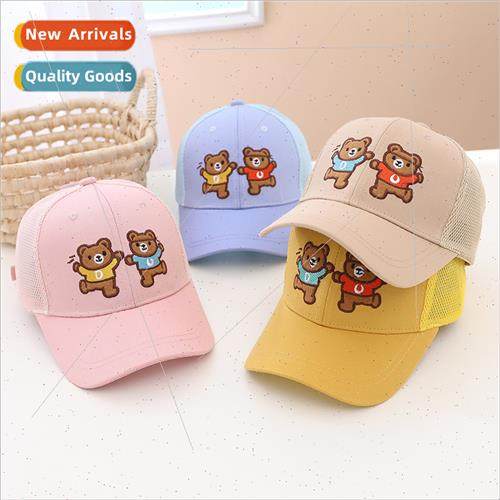 Boys hat cute bear moe kindergarten boys baby summer net coo