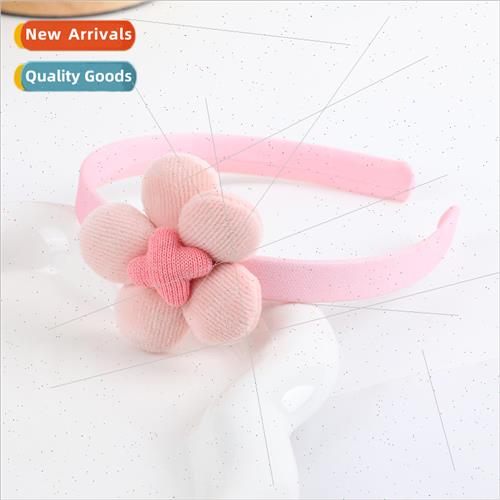 New children cute hair bands girls baby cute pink five-petal