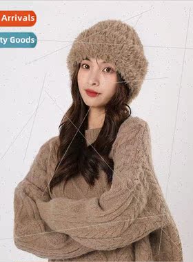 2023 Autumn winter warm thickened wool fluffy solid color ea