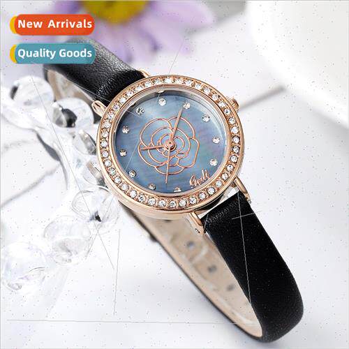Dial Diamonds Round Belt Wrist Women Watch Fashion Fresh Stu
