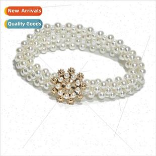 ladies pearl belt Korean fresh hipster female sweet fashion
