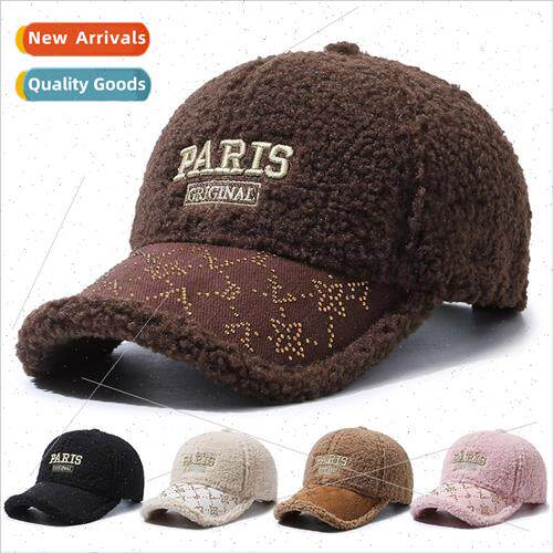 Winter new lamb wool warm baseball cap children Korean  hund
