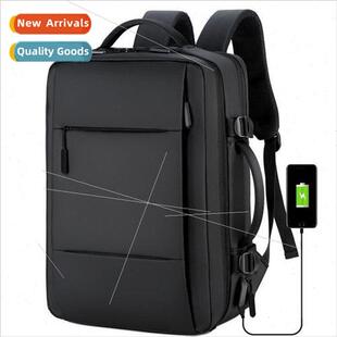 Large capacy expansion business laptop backpack men travel t