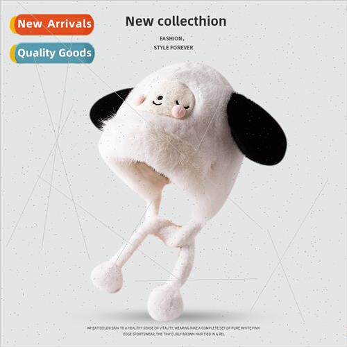 Winter cute cartoon furry hat Japanese sweet thickened warm