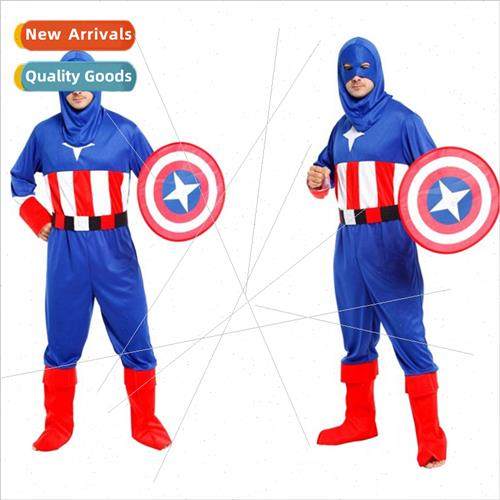 Halloween cosplay costume Adult Captain America League of Le