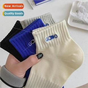 embroidery cal spring mid ins socks short fall men Socks