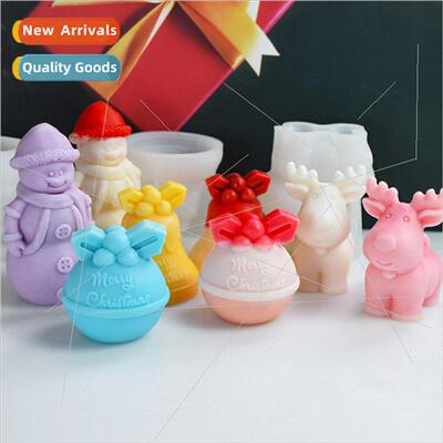 Candle Aroma Mould Christmas Decoration licone Mould Plaster