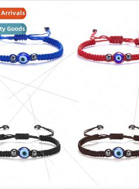 New Versatile Eyes Devil Eye Round Beads Wax Rope HKn Adjust