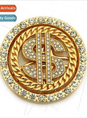 Diamond couple can rotate to make money cell phone case doll