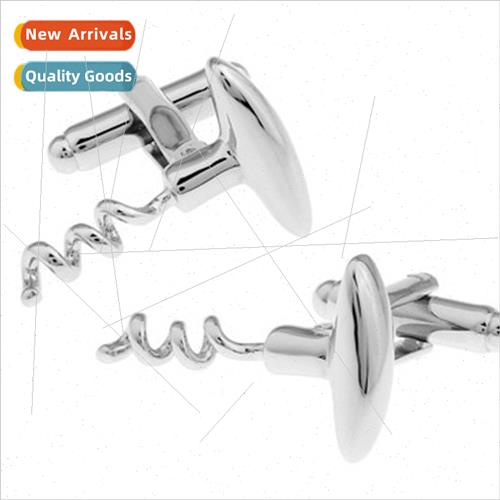 Elephant Class Wine Corkscrew Cufflinks French Personalized