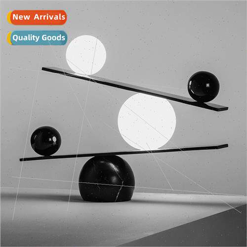 Modern mple Minimalist Swedish Balance Table Lamp Hotel Marb