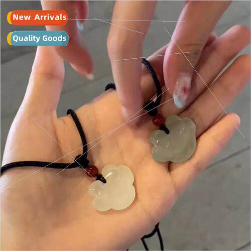 Handmade Braided Rope Peace Buckle Necklace Female Ins  che