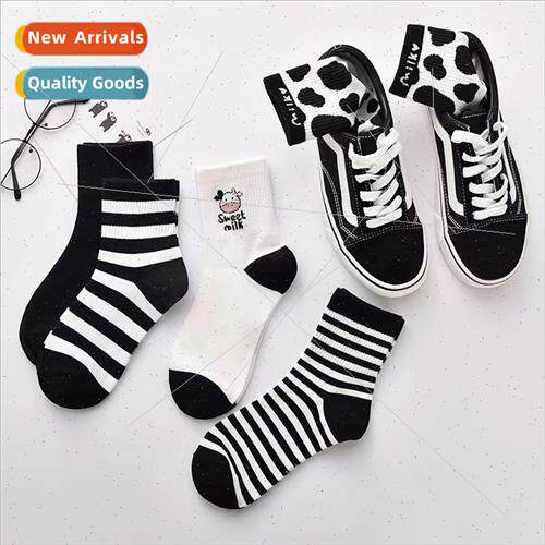 Socks womens mid-calf fall and winter Korea ins tide student