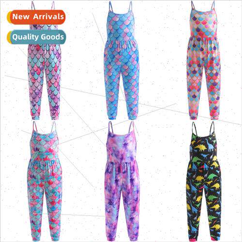 Europe girls back pants 2023 spring and summer childrens clo