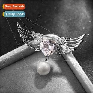 angel jewelry wings feather pear Accessories drilling Korean