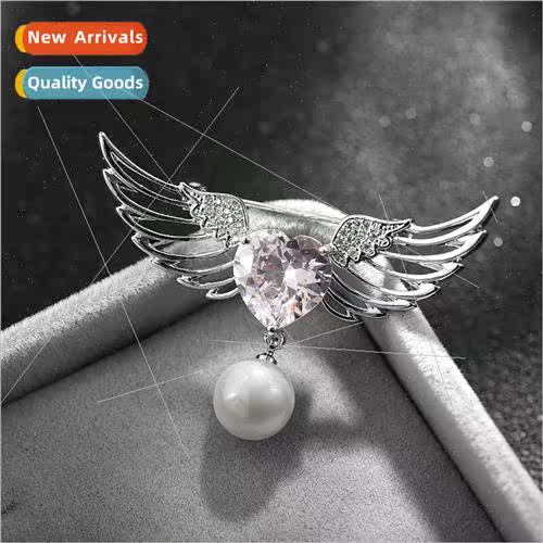 Accessories Korean jewelry angel wings feather drilling pear
