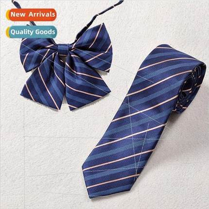 Japan JK unim striped bow tie tie jacquard embroidery bow ti