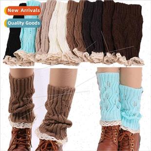 Europe popular fall winter hollow knting warm wool booties