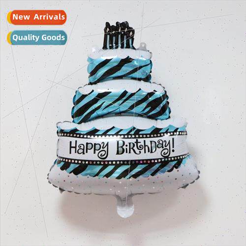 New Birthday Candle Cake Cartoon Aluminum Film Balloon Weddi