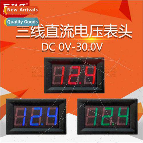3-Wire DC Voltmeter Head 0.56 inch LED Digal Voltmeter DC 0V