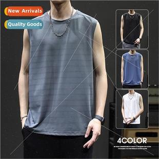 cotton summer ice Men sleeveless modal silk under undershirt