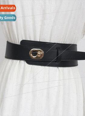 Women decorative coat su assembly dress waist 2022 new black