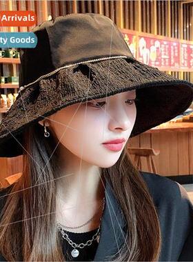 Fisherman cap female spring summer hundred wh sun hat thin f