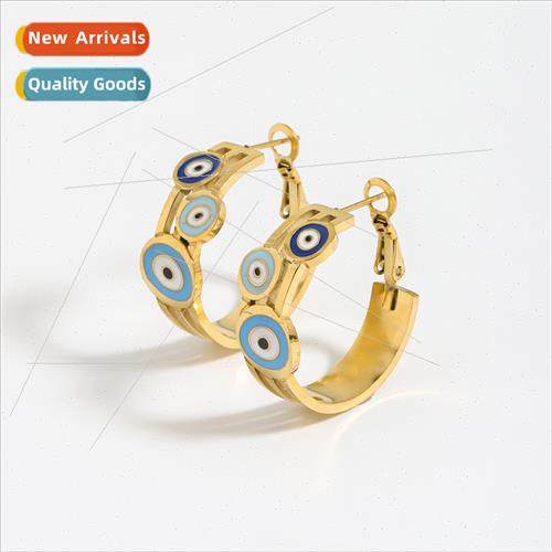 Europe exquise stainless steel earrings fashion creative dev