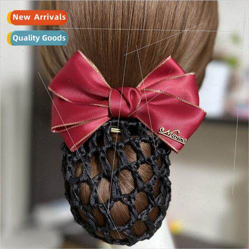 Autumn new professional head flower mesh hair clips bow hair