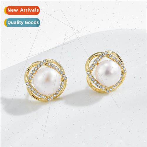S925 silver earrings pin natural rose flower earrings earrin